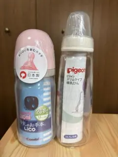 Combi 240ml 哺乳瓶 & Pigeon スリムタイプ240ml