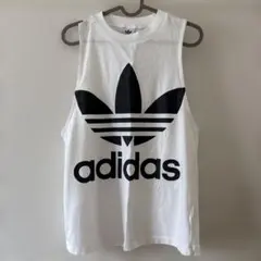 【美品】adidas ホワイト タンクトップ M