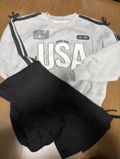 ZARA プリント スウェットシャツとフレアパンツセット130cm120cm