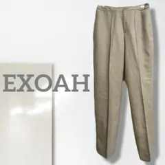 k【スコレー】テーパードパンツ/美品 日本製 上質 レナウン 美脚効果 上品