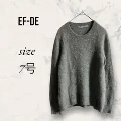 ef-de エフデ ニット セーター Uネック 毛100%のサムネイル