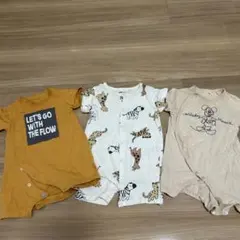 半袖 ロンパース 3枚セット 70cm
