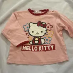 ベビー　女の子　キティちゃん　長袖トップス　90