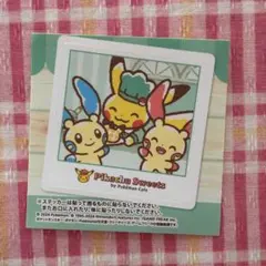 ポケモンカフェ ピカチュウスイーツ ステッカー