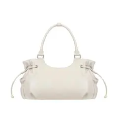 Stand oil ホワイト ドローストリング ショルダーバッグ