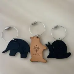 ALBERO 動物デザイン キーホルダーセット