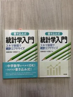 書き込み式 統計学入門 スキマ時間で統計エクササイズ 2冊セット