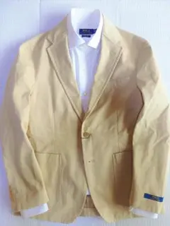 ラルフローレン【新品】 コットンストレッチ 段返り3釦ジャケット /us38s