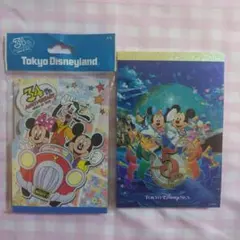東京ディズニー メモ帳 2種セット 34周年 5周年