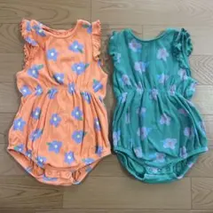 NEXT ロンパース 80 花柄　2枚セット