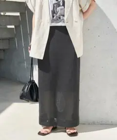 新品未使用タグ付き　スローブイエナ　ギマコットンニットスカート