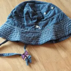 H&M デニムブルーバケットハット US 4-6M
