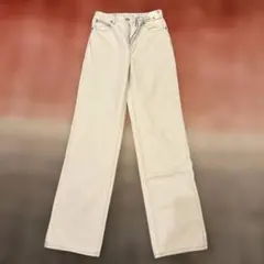 ユニクロ　ワイドストレートジーンズ　丈長め　21 新品