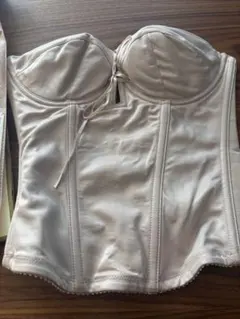 【bridal bloom】ブライダルインナー　レースアップビスチェF65