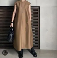 LOHEN バックフォルムロングワンピース 黒 新品未使用タグ付き 