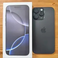 最終値下げiPhone16Pro（SIMフリー128G）極美品　新品フィルム付