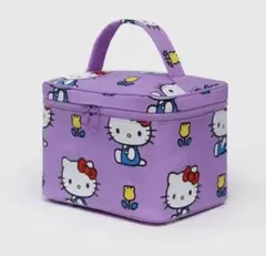 【498】大人気♡新品♡ハローキティバニティポーチ♡メイクポーチ♡パープル