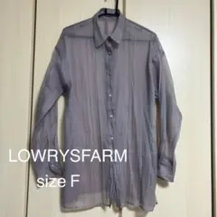 LOWRYSFARM 透け感 長袖シャツ size F