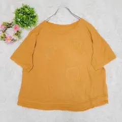 【ジャンニロジュディチェ】 半袖カットソー (L) ドロップショルダー 刺繍のサムネイル