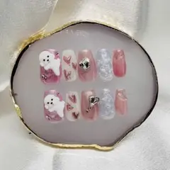 ハート抱っこ♡トイプードル3Ｄパーツ　2.8.5.7.10 Mサイズ⭐︎