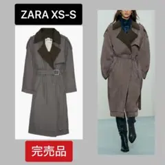 ●ZARA●ザラ●PFFR TRNCH 11● パフトレンチコート●XS-S●