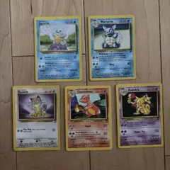 ポケモンカード 海外版 5枚セット　ベースセット