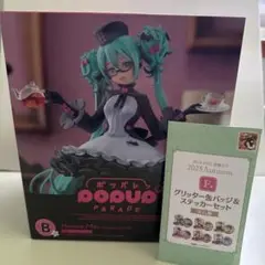 初音ミク　くじ　フィギュア　缶バッジ
