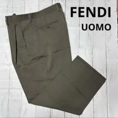 美品✨️フェンディ ウオモ 高級ウールスラックス イタリア製 三崎商事 50