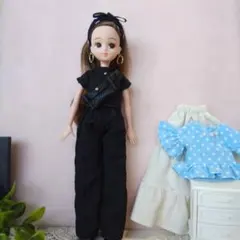 リカちゃん　ハンドメイドお洋服　ブラウス2枚＆パンツ＆スカート＆バッグ647