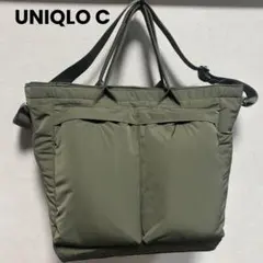 美品UNIQLO:C 2WAYユーティリティバッグ　カーキ　オリーブ　ショルダーのサムネイル