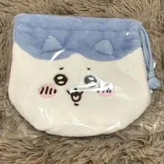 ちいかわ｜ハチワレフェイス 巾着｜未使用・タグ付き