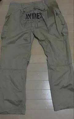 AVIREX XL ベージュ カーゴパンツ 年代物