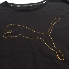 PUMA プーマ 半袖 Tシャツ ゴールドラインストーンのサムネイル