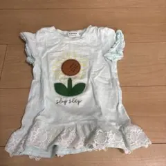 SLAP SLIP ひまわり刺繍Tシャツ