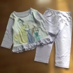 ディズニープリンセス長袖パジャマセット 100cm