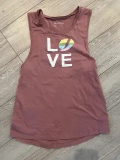 JAZZERCISE LOVEプリントタンクトップ S