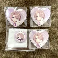 学マス GiGO ハート缶バッジ ミニ缶バッジ 麻央