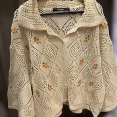 w closet レース編みカーディガン 半袖のサムネイル