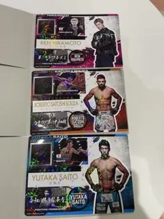 RIZIN ジャンボシールダス3種セット　平本蓮、斎藤、サトシ