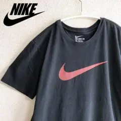 《NIKE》ナイキ ビッグスウォッシュロゴ 半袖Tシャツ M メンズ 古着