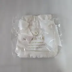 メゾンドフルール ダブルリボンギャザートートバッグキーホルダー2 ホワイト