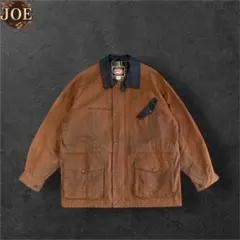 90sBudweiser企業ロゴ刺繍オイルドコットンワークジャケットXLカナダ製