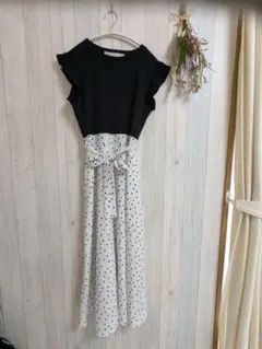 tocco closet フリル袖リブニット　ドッキングワンピースのサムネイル