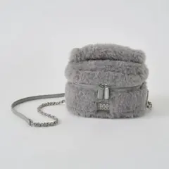 Darich フェイクファーショルダーミニバッグ GRY