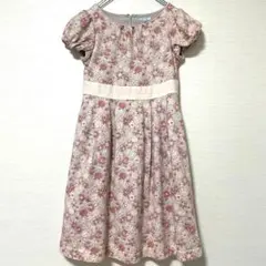 BeBe ワンピース 90サイズ 花柄 ピンク パニエ付 結婚式 - メルカリ