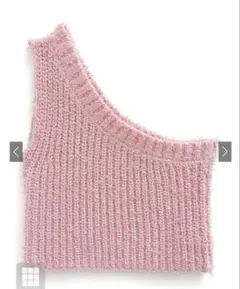 GRL グレイル　ラメワンショルニットトップス