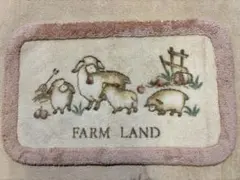 玄関マット　ひつじ　インテリアマット　日本製