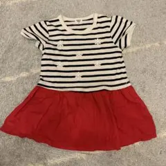 SIMPLE FREE ボーダーワンピース 95cm