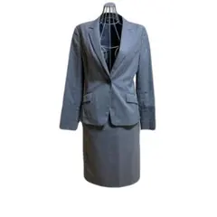 ユナイテッドアローズ グレー ストライプ スカートスーツ　春夏用　38