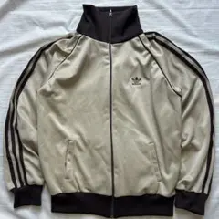 好配色 70-80s アディダス トラックジャケット ベージュ ブラウン L相当